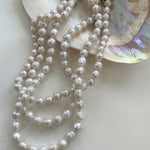 Wrinkled Baroque pearl Beaded Necklace