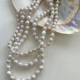 Wrinkled Baroque pearl Beaded Necklace