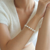 Magnetic Buckle Crepe Pearl Bracelet