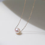 C Model Vintage 14K Gold Chain Pearl Necklace