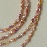 Purple-pink Irregular-shaped Pearl Necklace Gembea Jewelry