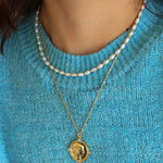 Gembea Jewelry Golden Bean Pearl Beaded Necklace