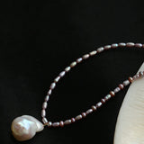 Natural Colorful Baroque Pearl Beaded Necklace