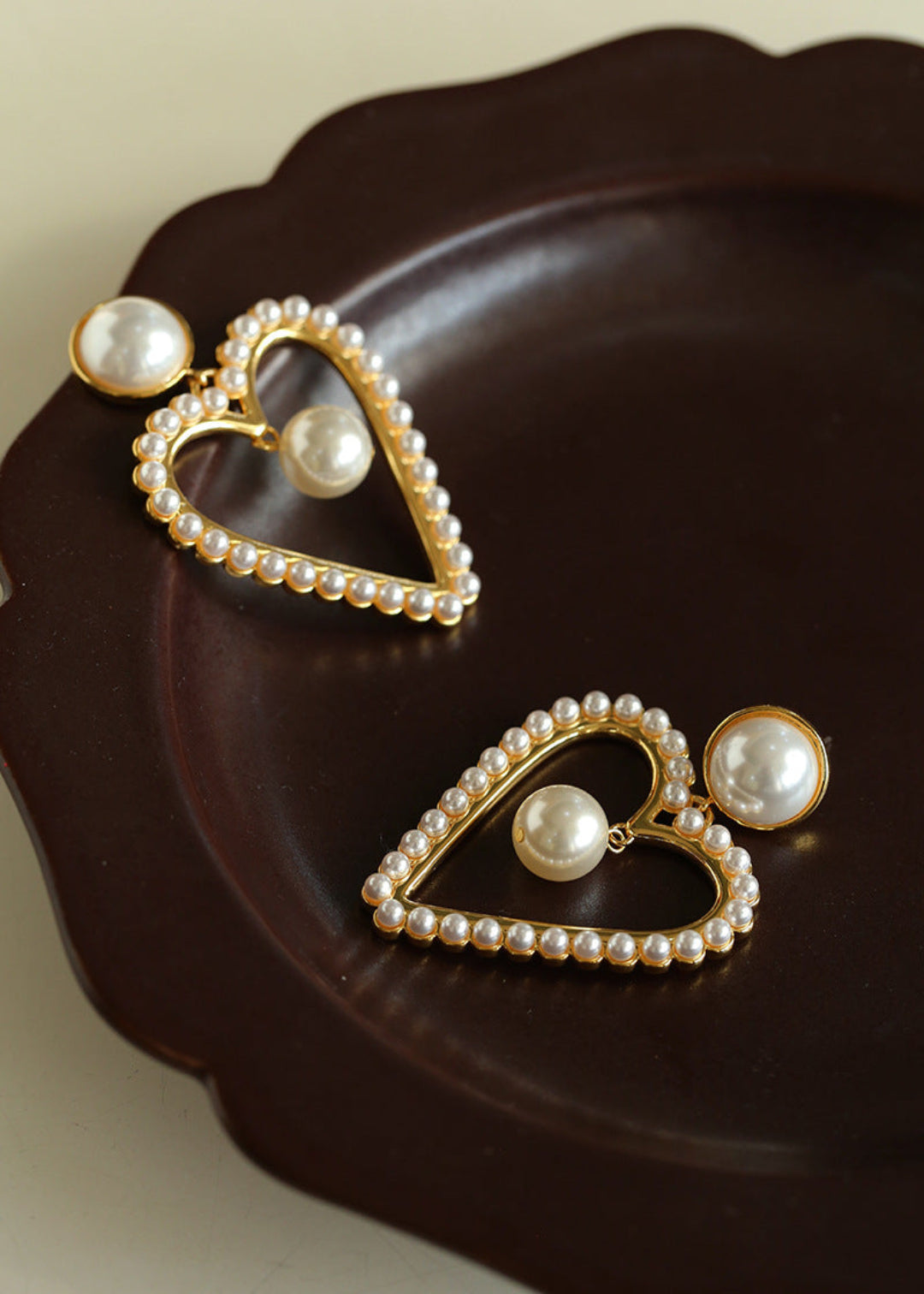 Spring Heartbeat Love Pearl Earrings