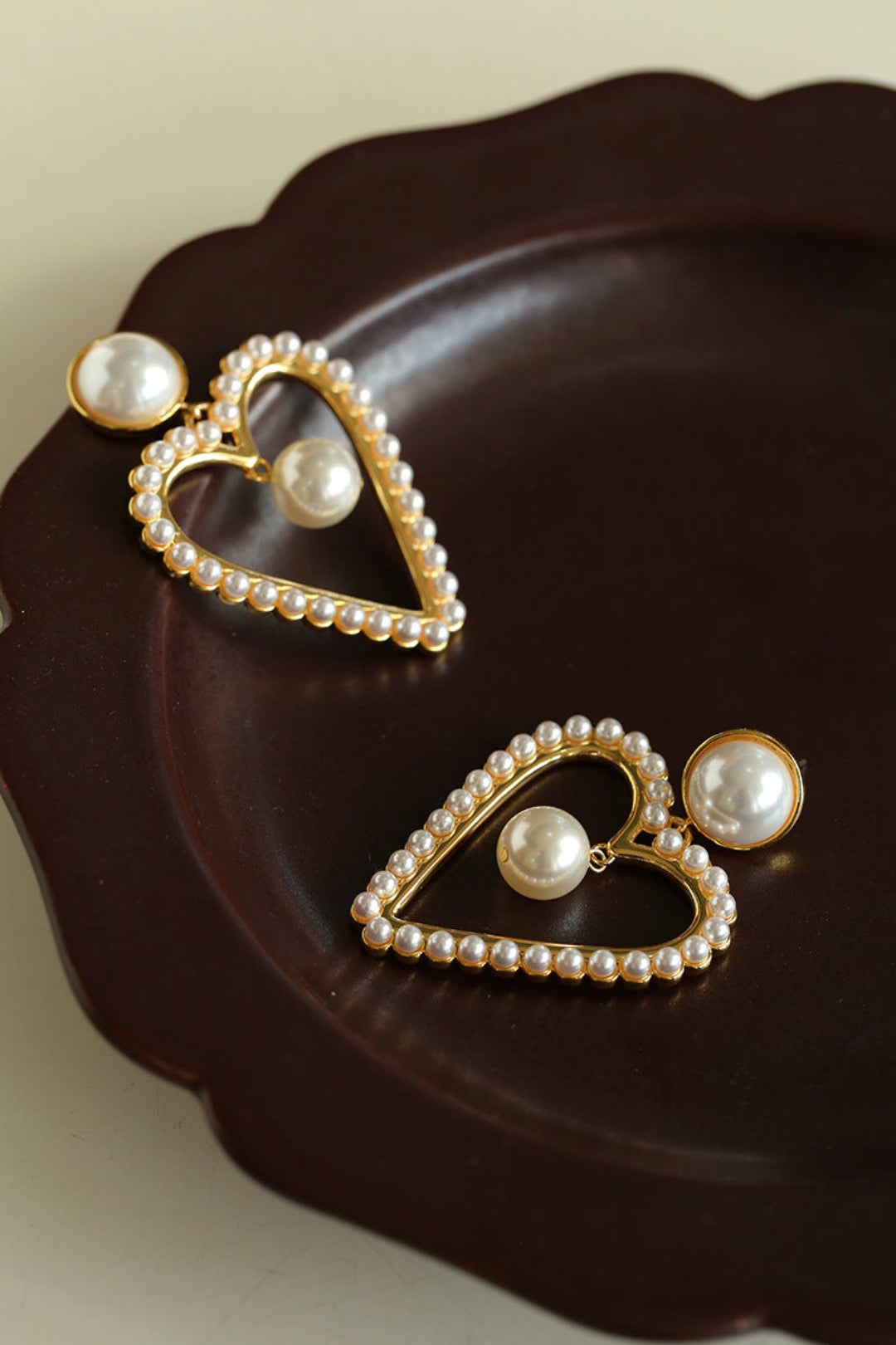 Spring Heartbeat Love Pearl Earrings