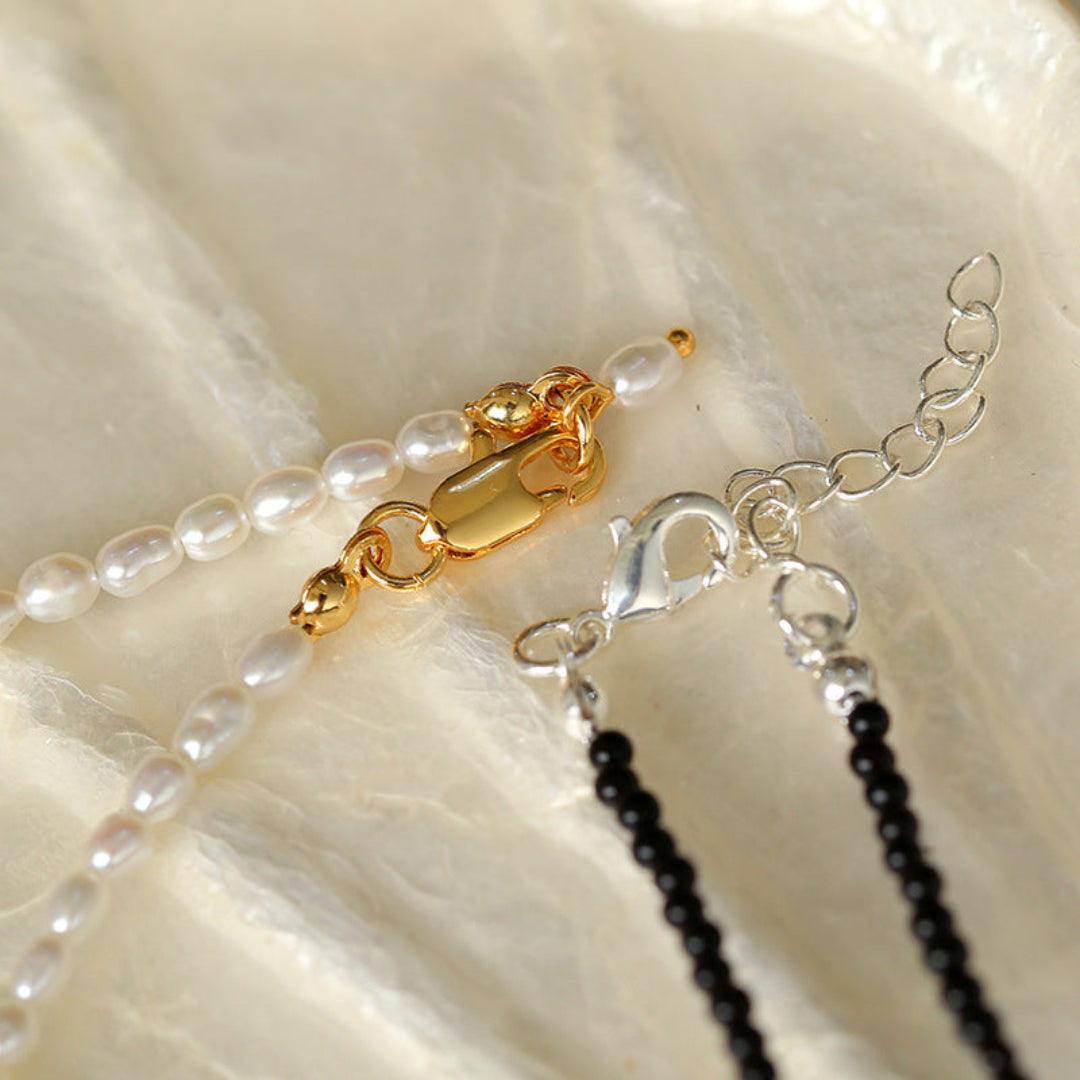 Simple Rice Pearl Necklace - Gembea Jewelry