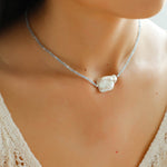 Aquamarine Series Baroque Pearl Necklace