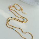 Spring Heartbeat Gold Beans Necklace