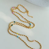 Spring Heartbeat Gold Beans Necklace