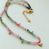 Gembea Jewelry Heart-shaped Colored Tourmaline Necklace