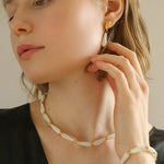 Handmade Drop White Mother of Pearl Bracelet