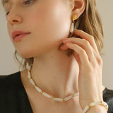 Handmade Drop White Mother of Pearl Bracelet