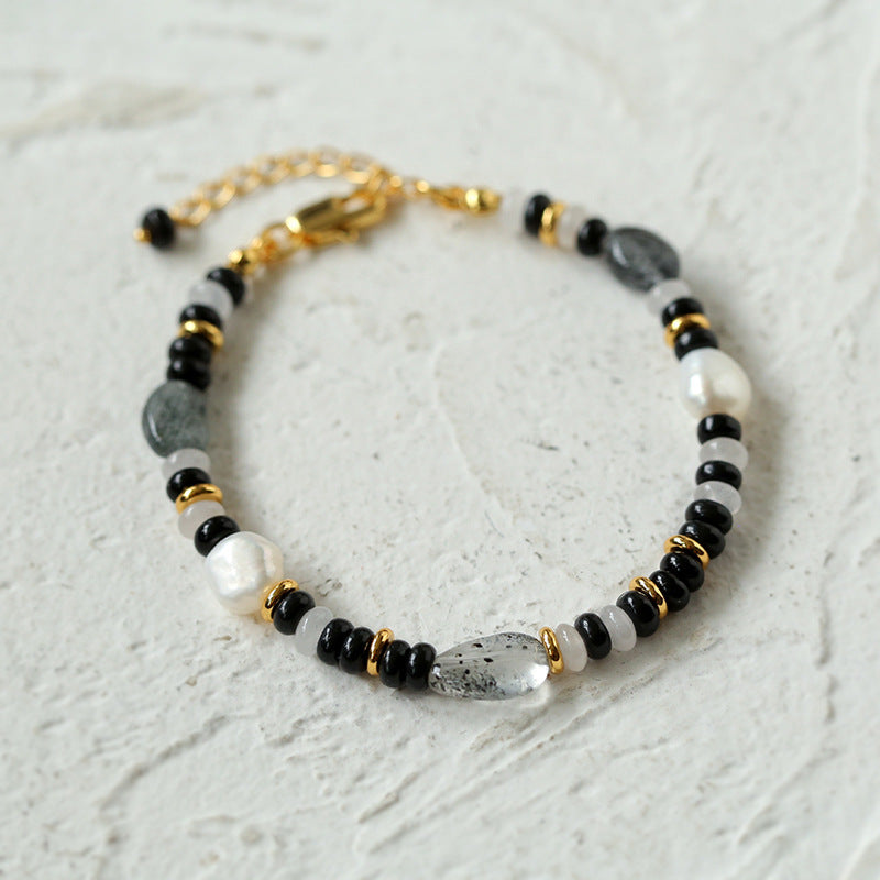 Gembea Jewelry Irregular Colored Natural Stone Bracelet