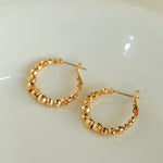 Multilayer Laser Bead Hoop Earrings