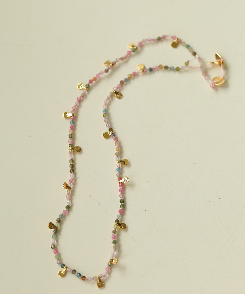 Bohemian-style Hand-woven Natural Stone Necklace Gembea Jewelry