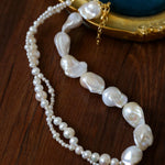 Shaped Baroque Pearl Necklace