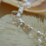 White Crystal Baroque Pearl Necklace