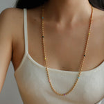 Spring Heartbeat Gold Beans Necklace