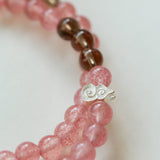 Summer Strawberry Crystal Grape Stone Bracelet Gembea Jewelry