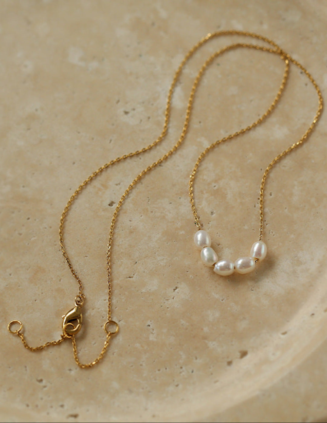 Simple Smile Freshwater Pearl Necklace