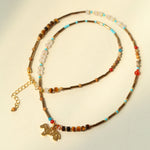 Pony Pendant Natural Stone Necklace-Gembea Jewelry