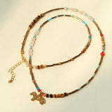 Pony Pendant Natural Stone Necklace-Gembea Jewelry