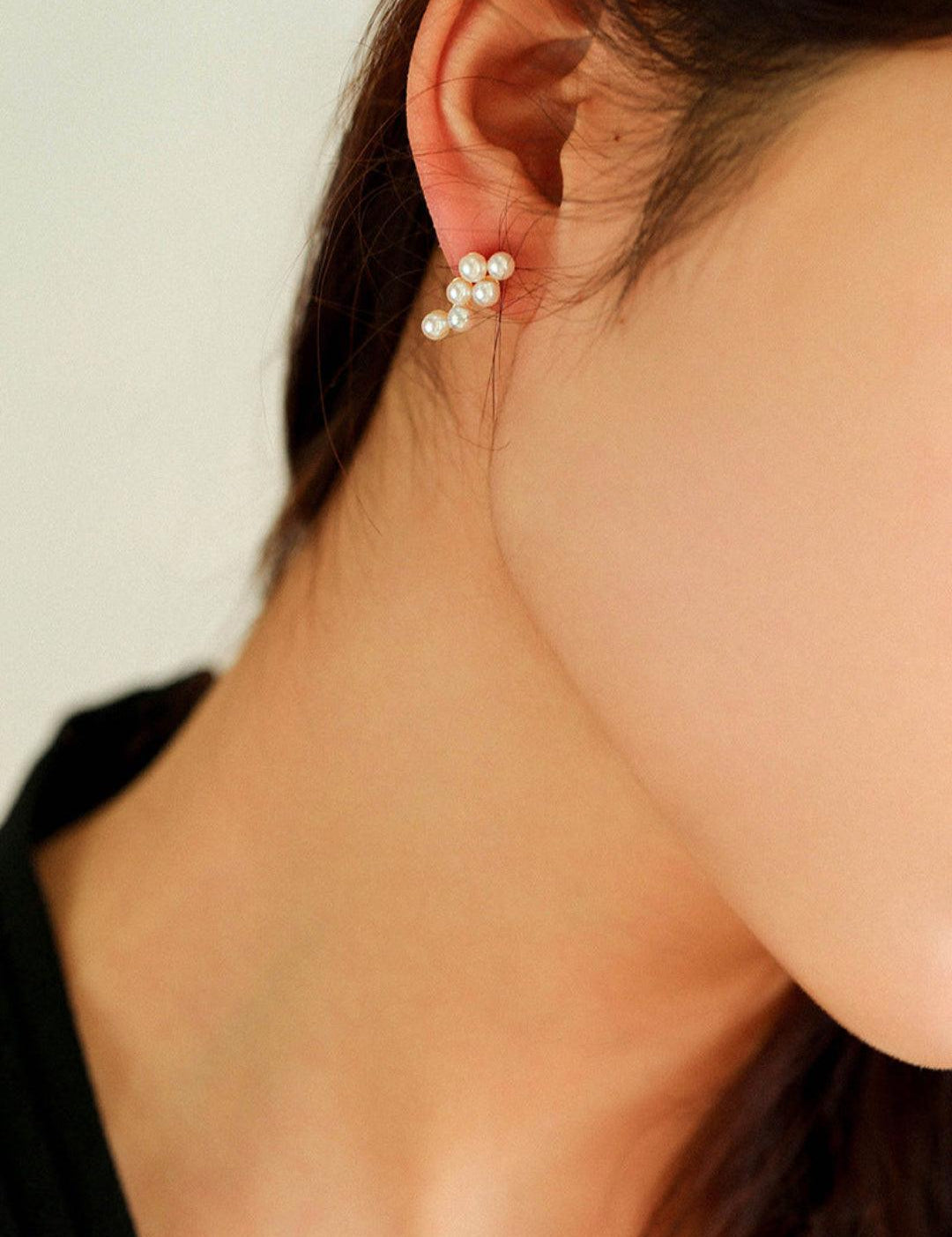 Love and the City Pearl Stud Earrings - Gembea Jewelry
