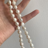 Wrinkled Baroque pearl Beaded Necklace