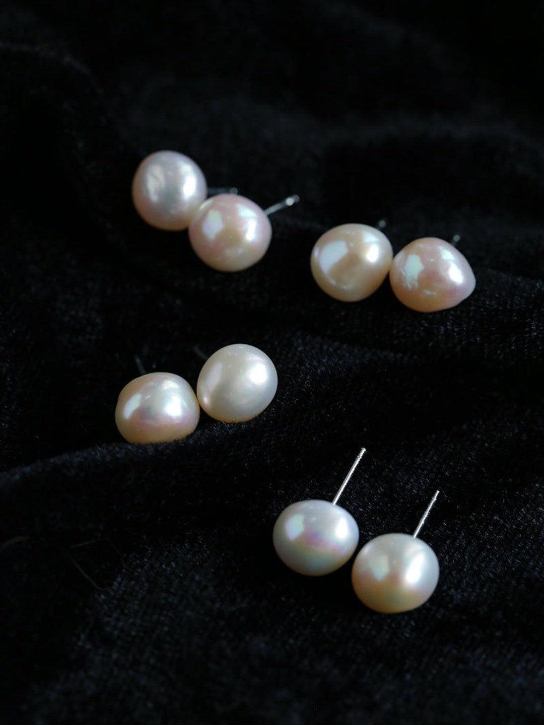 Baroque Pearl Stud Earrings - Gembea Jewelry