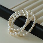 Three Layer Freshwater Pearl Bracelet