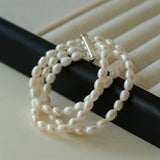 Three Layer Freshwater Pearl Bracelet