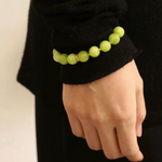 Green Grape Gemstone Beaded Bracelet