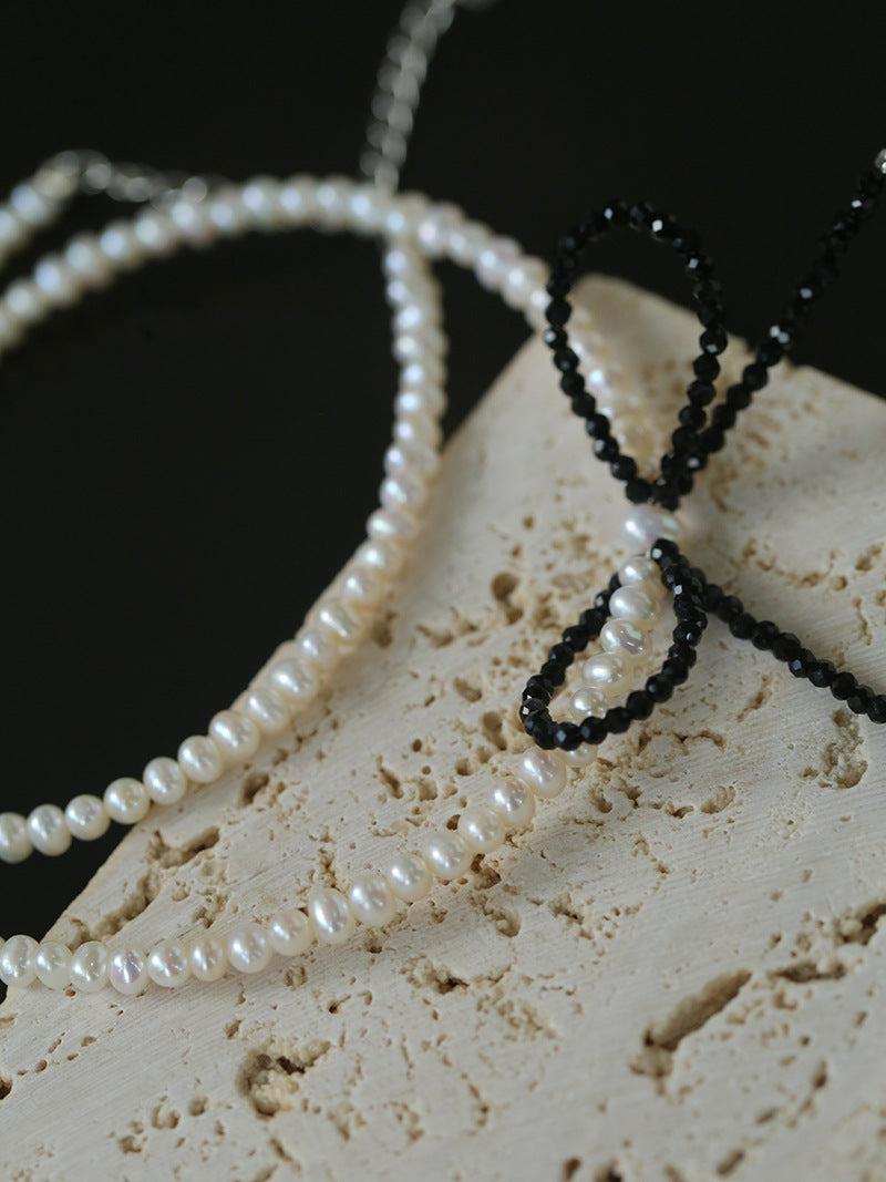 Bow Rice Freshwater Pearl Necklace-Gembea Jewelry