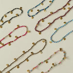 Bohemian-style Hand-woven Natural Stone Necklace