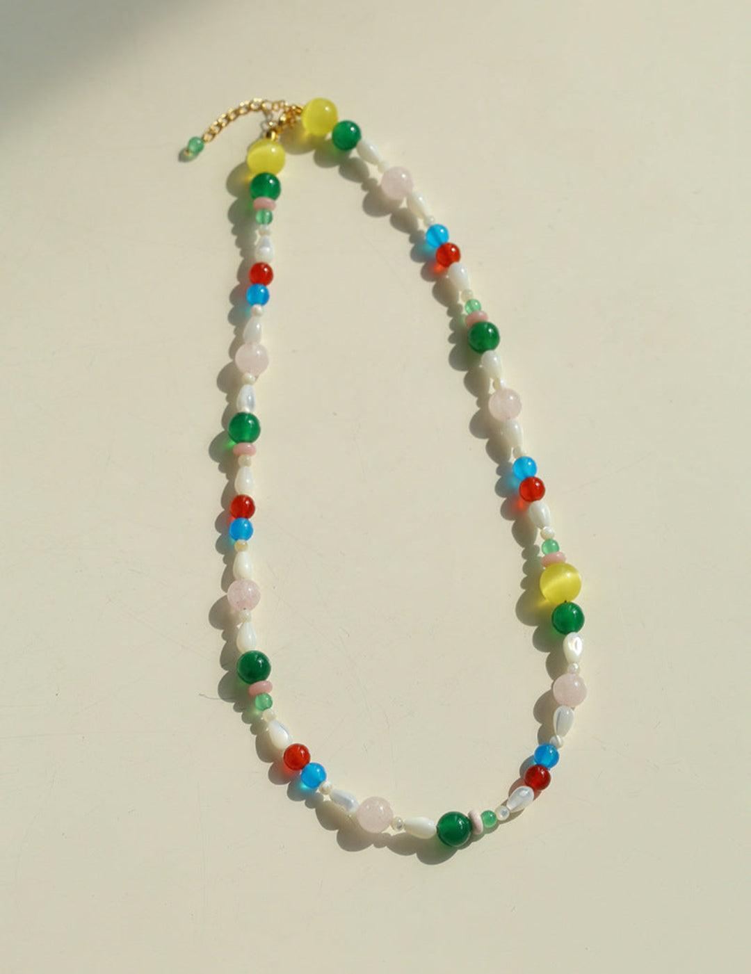 Spring Heartbeat Colored Necklace - Gembea Jewelry