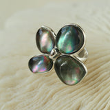 Natural Mother of Pearl Lilac Ring