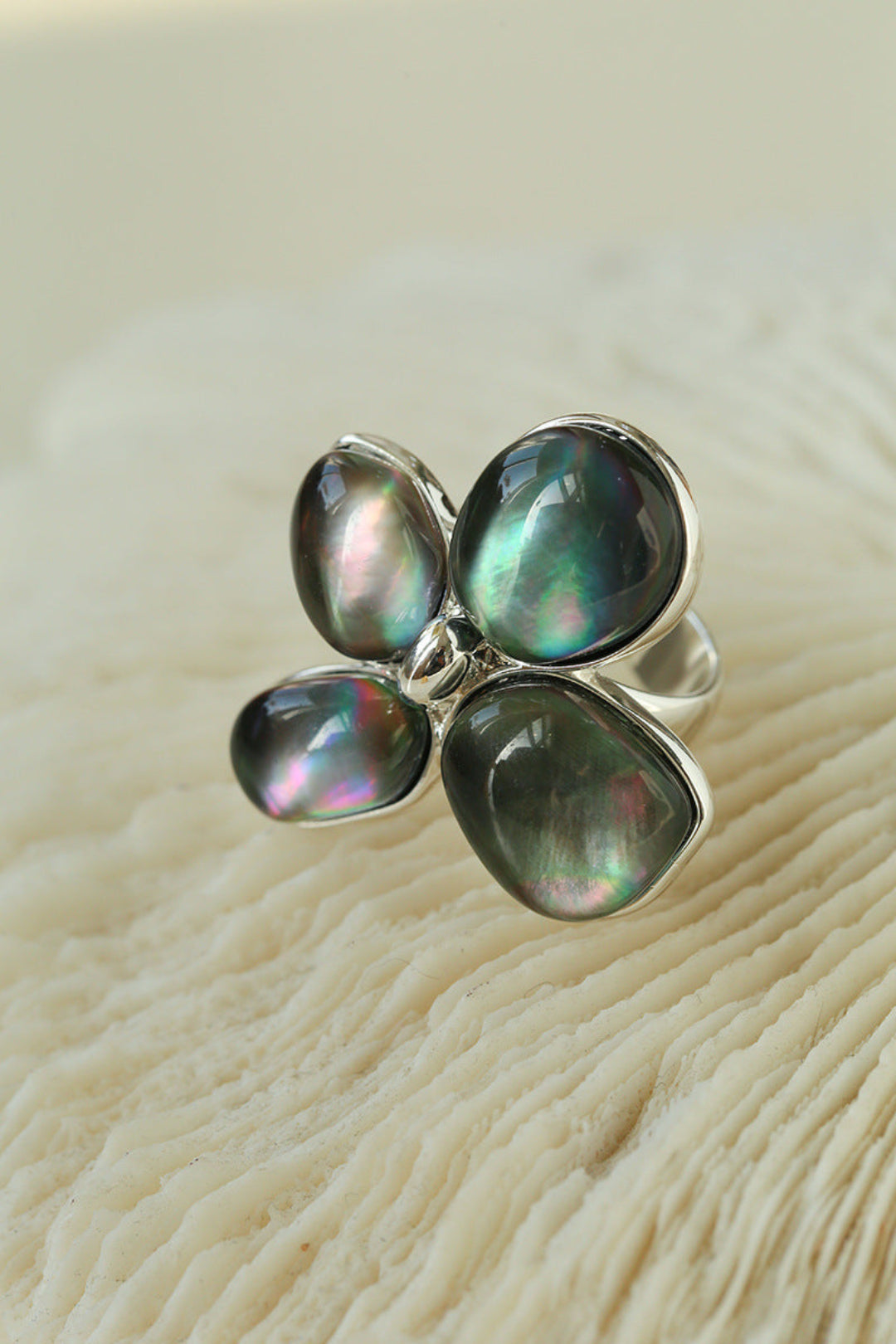 Natural Mother of Pearl Lilac Ring