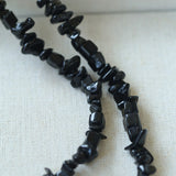 Special-Shaped Black Agate Baroque Choker Necklace