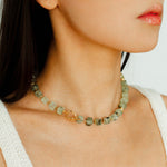 Sugar Cube Grape Stone Beaded Necklace Gembea Jewelry