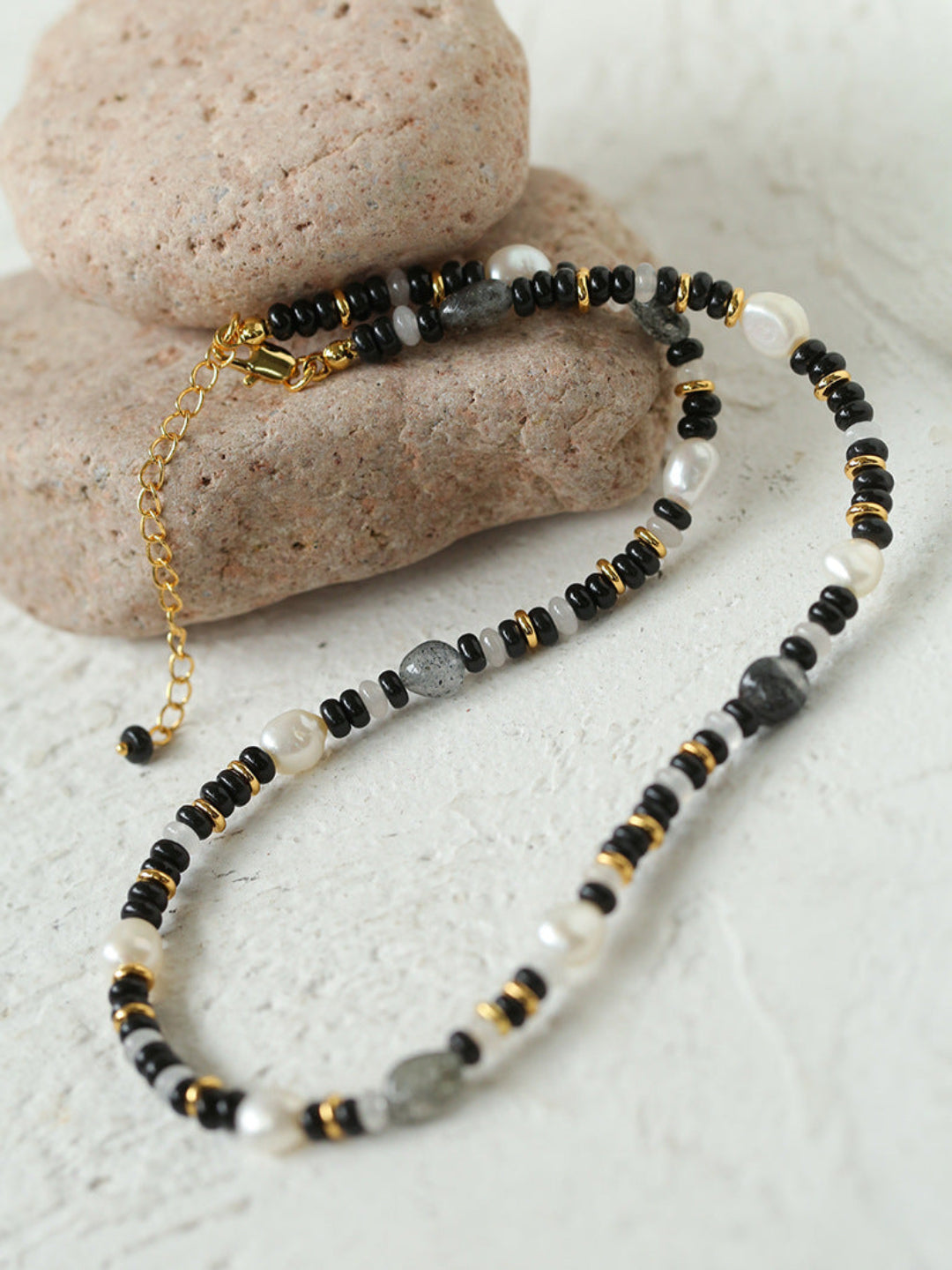 Gembea Jewelry Irregular Colored Natural Stone Necklace