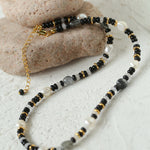 Gembea Jewelry Irregular Colored Natural Stone Necklace