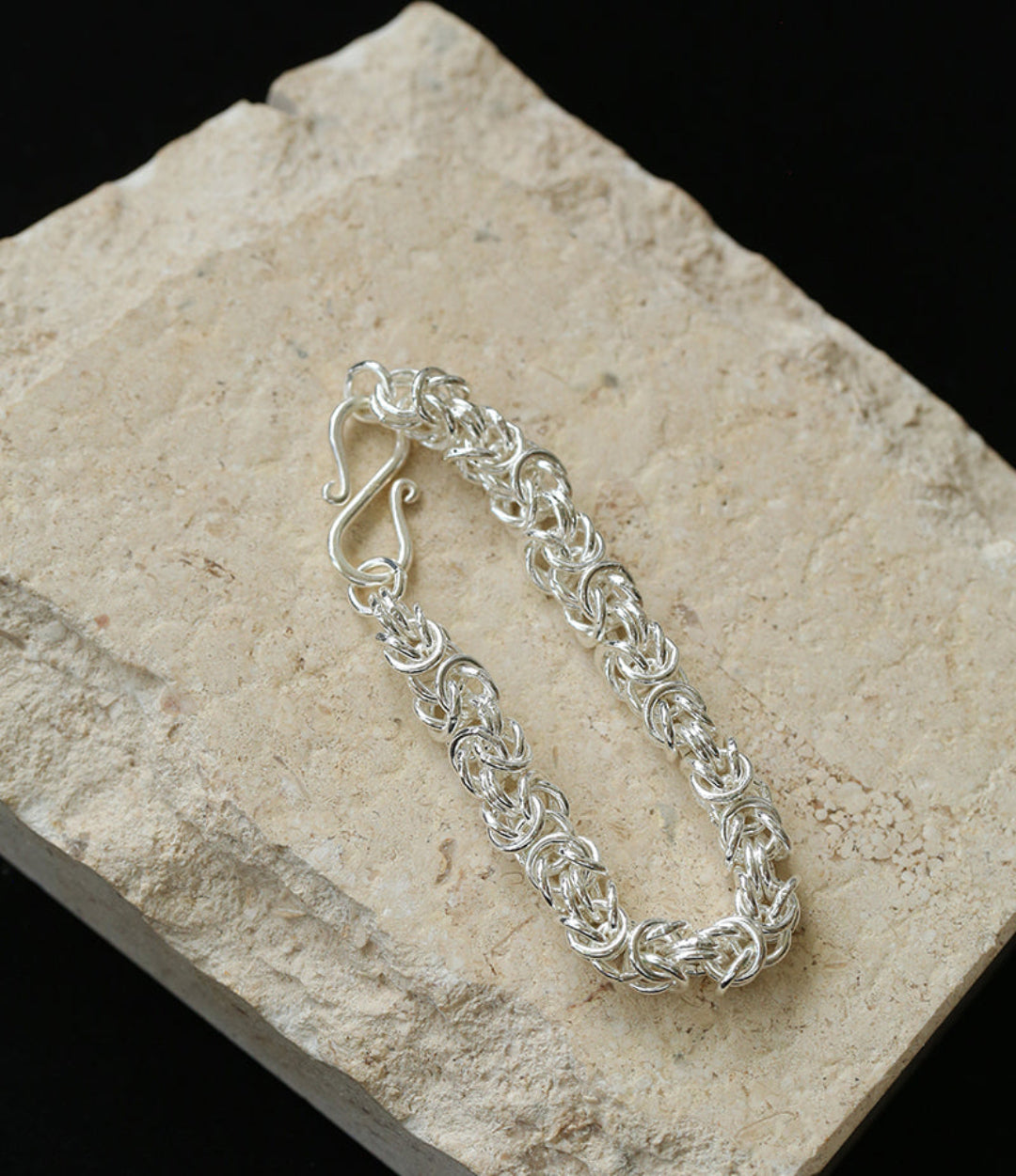 Thick Gold and Silver Chain Bracelet