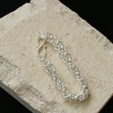 Thick Gold and Silver Chain Bracelet