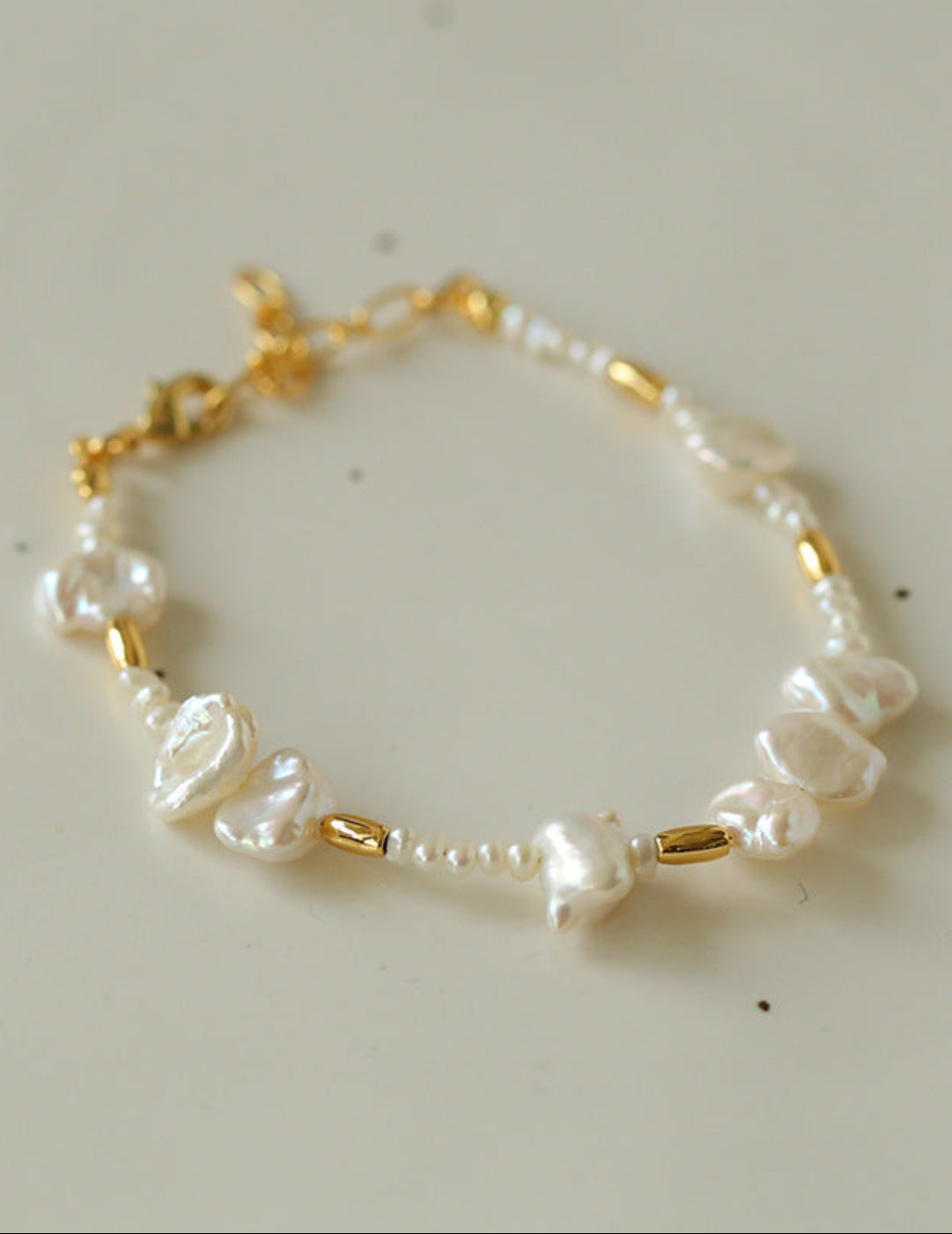 Simple Freshwater Rice Pearl Bracelet