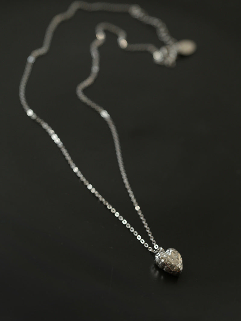 Irregular Heart Pendant Necklace-Gembea Jewelry