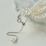 Pull Double Layers Beaded Pearl Necklace