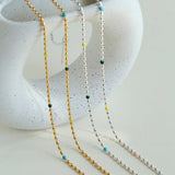 Spring Heartbeat Gold Beans Necklace