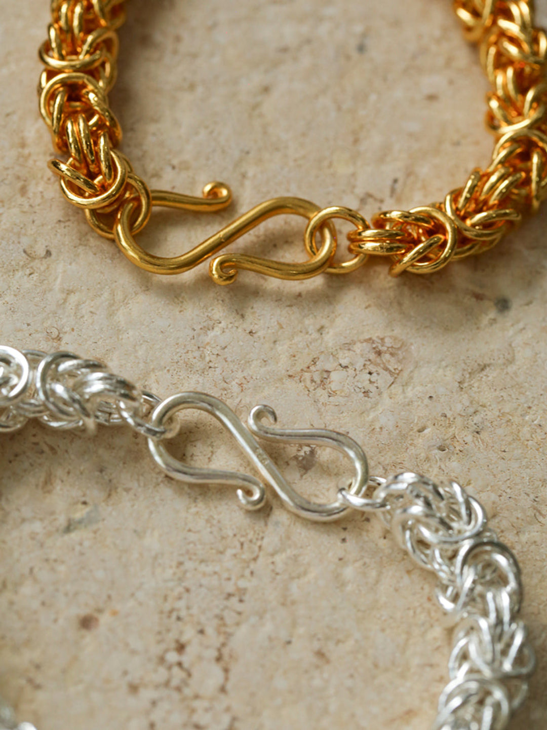 Thick Gold and Silver Chain Necklace