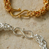 Thick Gold and Silver Chain Necklace