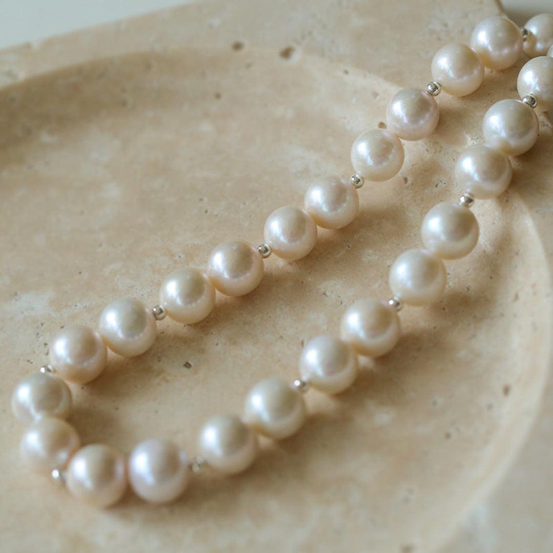 Round Baroque Pearl Beaded Necklace - Gembea Jewelry